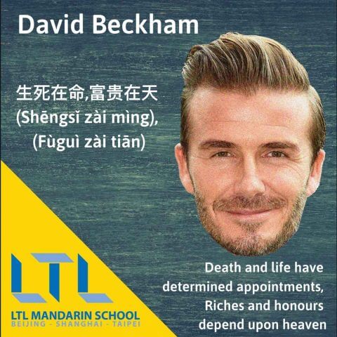Çince Dövmeler - Ünlülerin Dövmeleri David Beckham