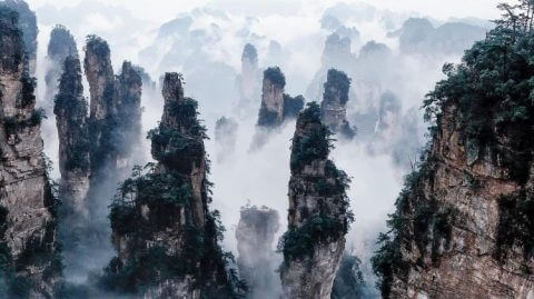 Çin'de Gezilecek Yerler - Uçan Dağlar, Zhangjiajie